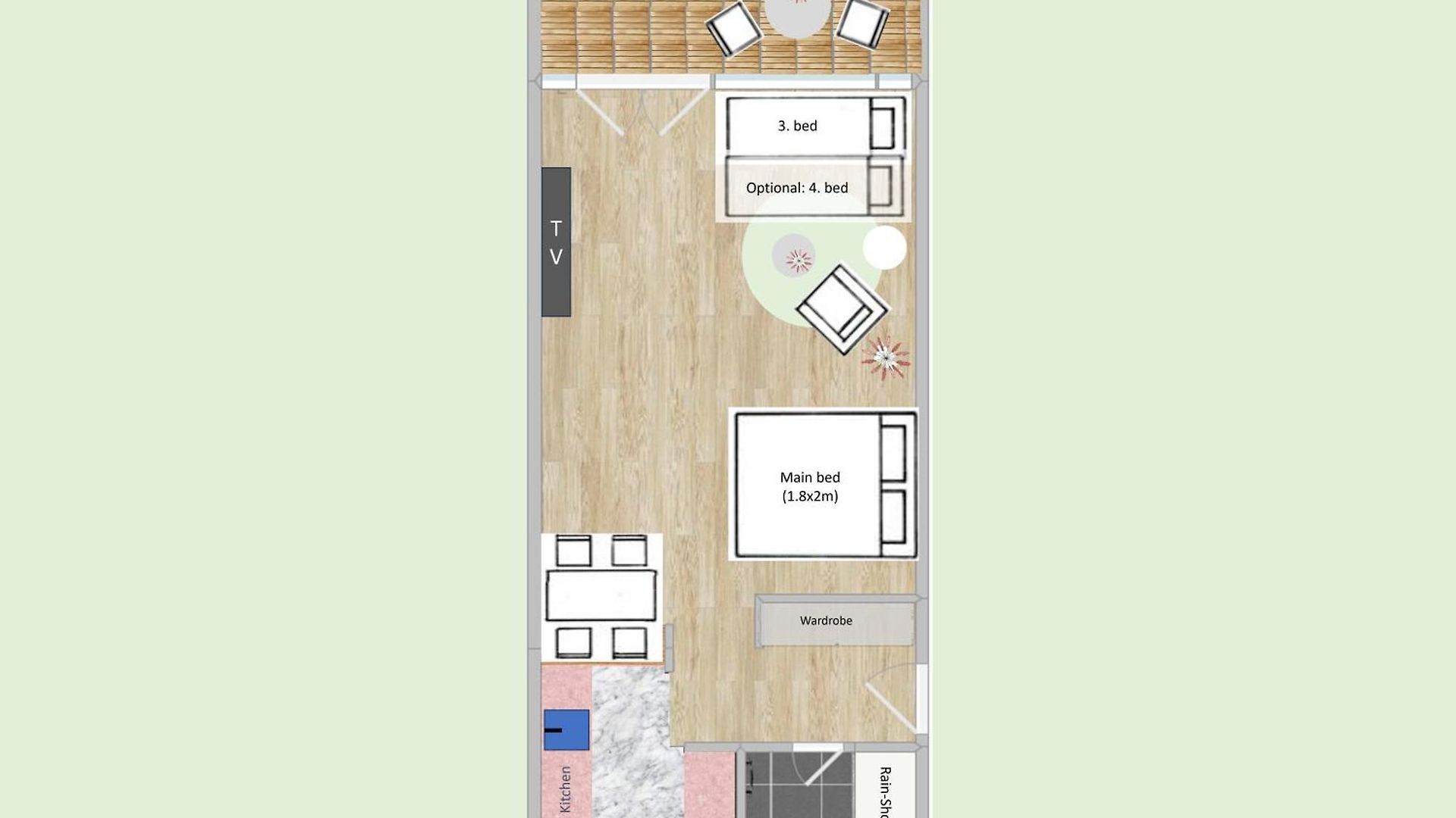 Alpine With Ac, Garden Terrace And Much Privacy Apartment *