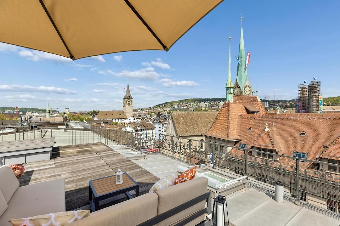 Ikon Old Town Penthouse Ac, & Mountain View * Zurich