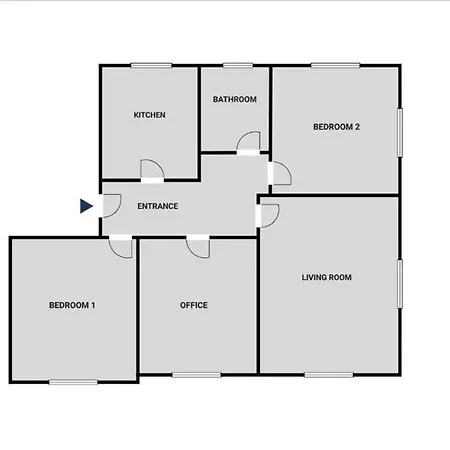Apartment Olive - 90 Qm, 3 Schlafzimmer, Balkon & Moderne Kueche