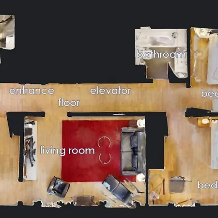 2br Flat Near And The Center - Sf5 Apartment *