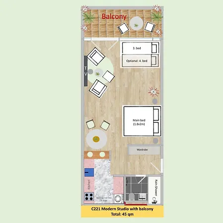 Apartment Modern With Air Condition & Balcony Zurich