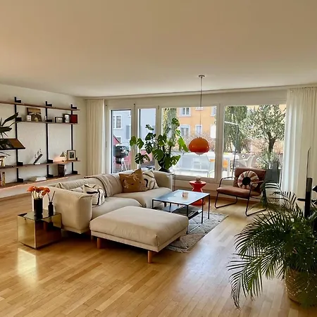 Boho Chic With 125sqm, 2 Bedroom 2 Baths With 36sqm Dual Terraces With Parking And 10 Min To * Zurich