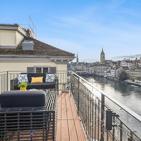 Old Town Diamond Penthouse Ac Private Rooftop * Zurich