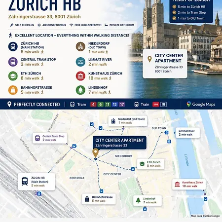 Center En-suite Budget Self Check In, Eth Hb * Zürich