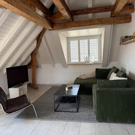 Apartment Attic With Parking And View