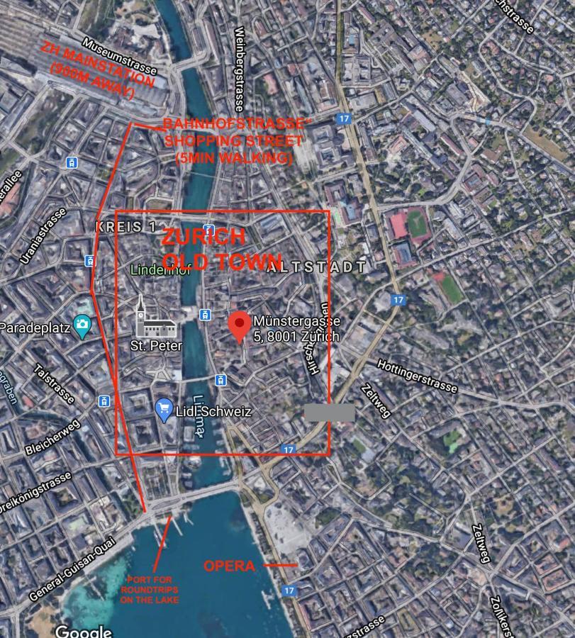 Muenstergasse Old Town Apartment Zurich