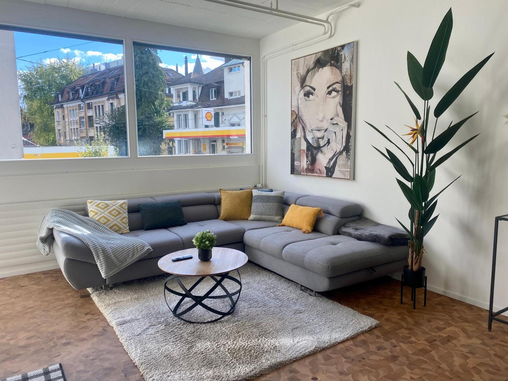 120m2 Modern 3-bedroom Loft In Apartment Zurich