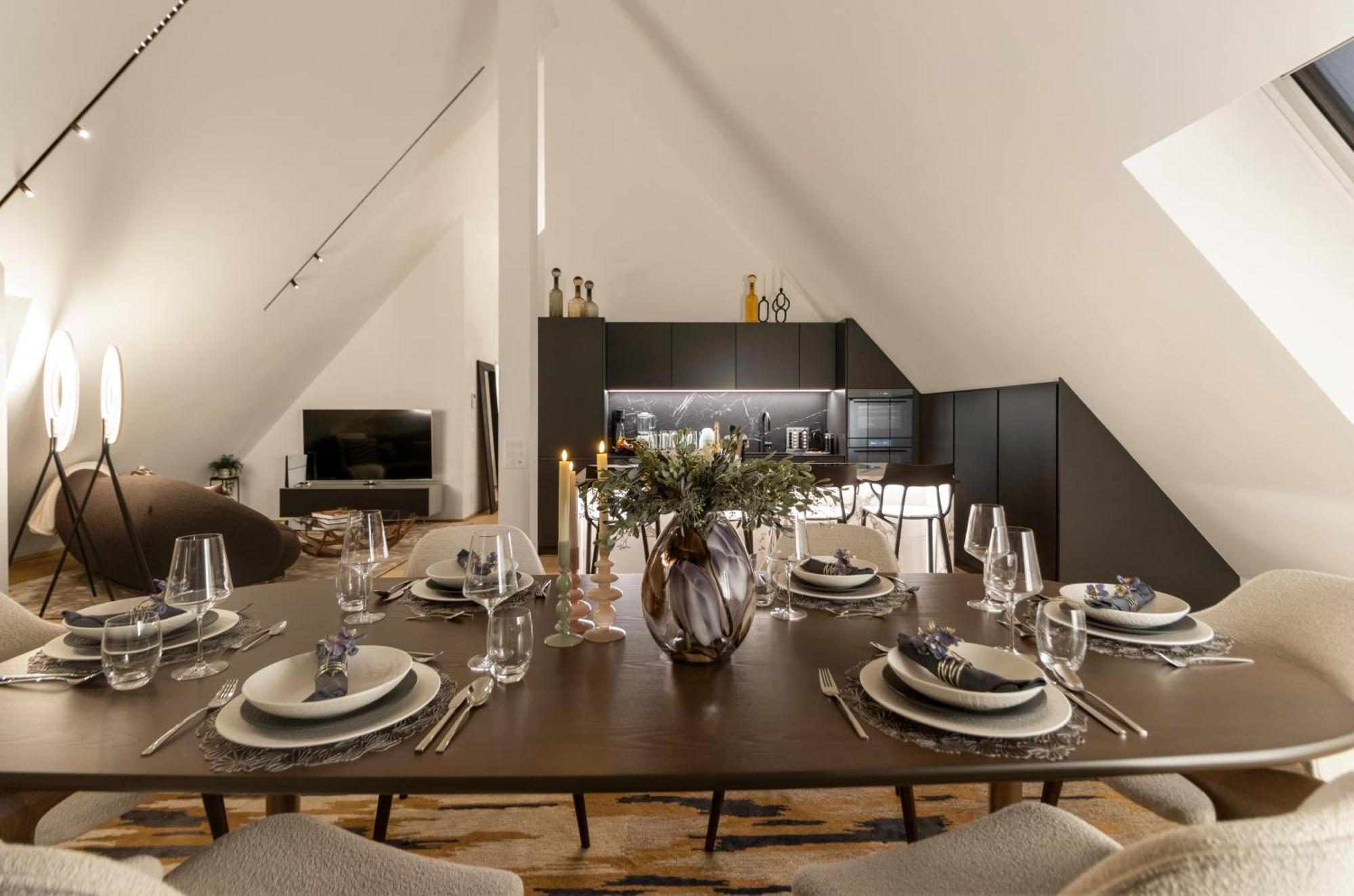 Apartment Bahnhofstrasse Designer Penthouse Private Rooftop *