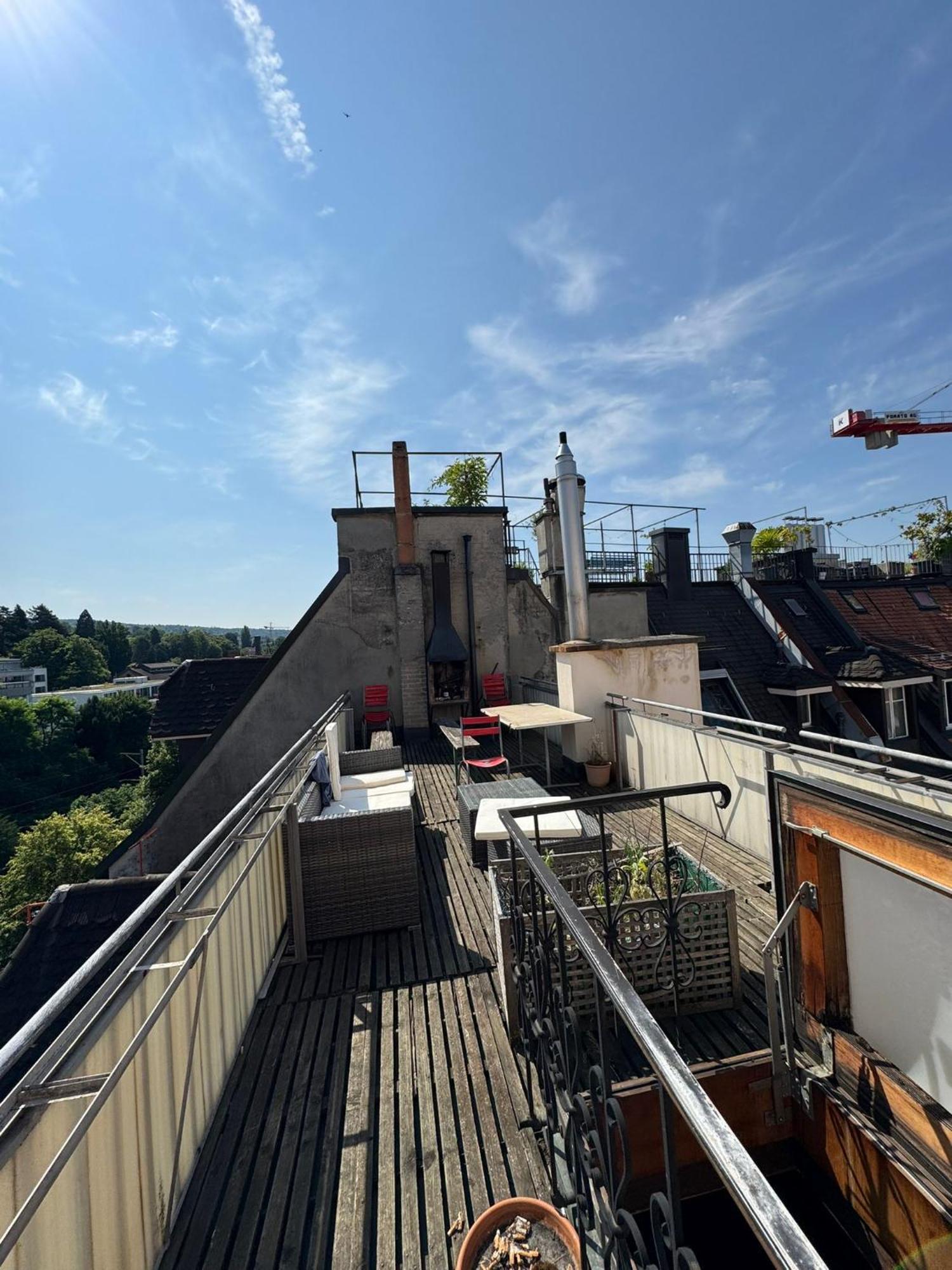 Rustic Lakeside Gem With Rooftop Looking To Zurich