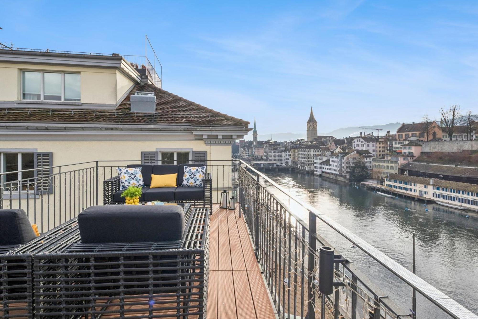 Old Town Diamond Penthouse Ac Private Rooftop * Zurich