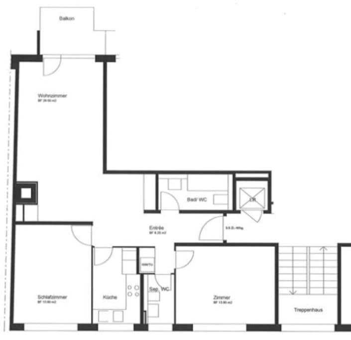 Executive 2 Bedroom Flat / Center Zurich