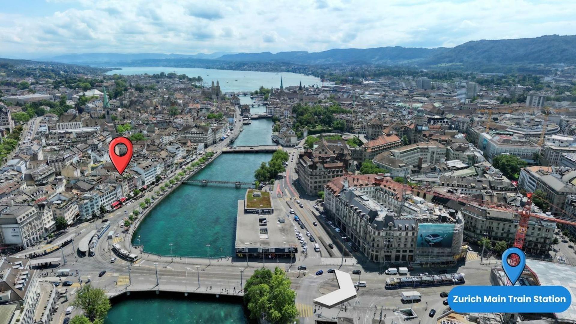 Oldtownriversideacbalconyfreeparkingwaterview * Zurich